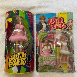 Austin Powers Fembot Action Figure Set x 2